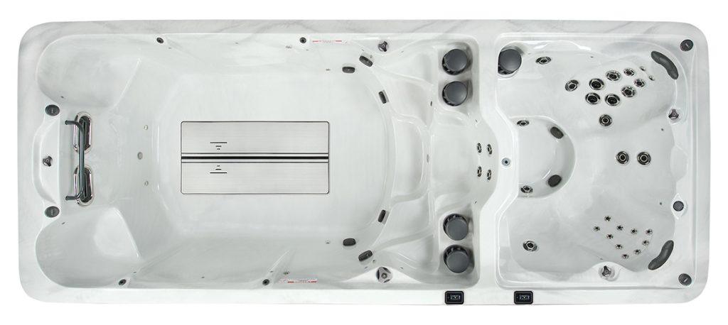 American Whirlpool Swim Spa DM8 overhead