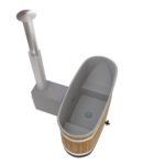 Kirami Original Tiny M Wood-Fired Log Burning Hot Tub