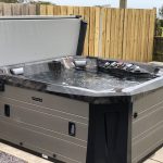Marquis Spas V84L Hot Tub Midnight Canyon and Barnwood cabinet