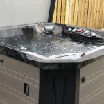Marquis Spas V84L Hot Tub Midnight Canyon and Barnwood cabinet