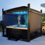 Covana Oasis Automated Gazebo Hot Tub Spa Cover Beauty Lifestyle Zen Blinds Night