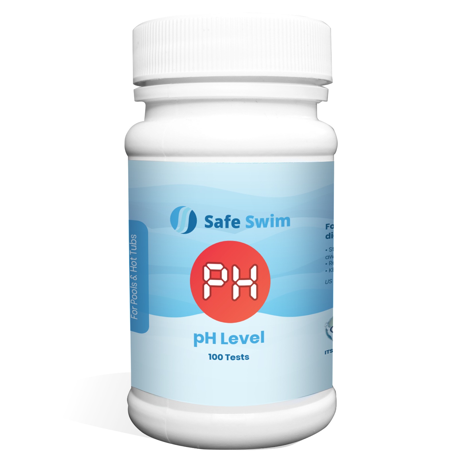 SafeSwim pH water test strips