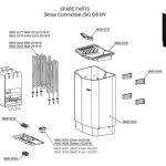 Sense Commercial 6 Black Sauna Heater - Image 3