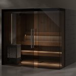Sauna Rooms Reflection 250x200 Rib Corner Thermo Alder (Right)