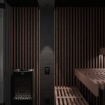 Sauna Rooms Reflection 250x200 Rib Corner Thermo Alder (Right) - Image 2